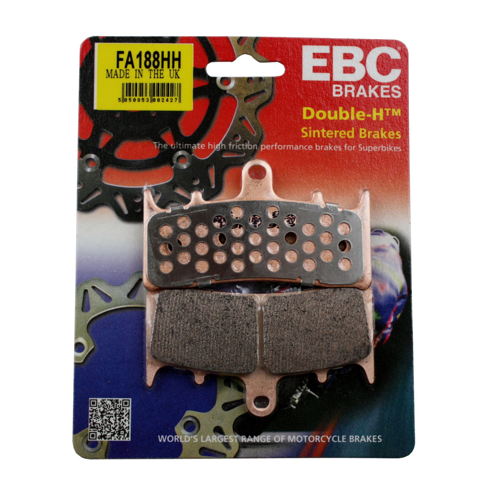 EBC Brakes Double-H Sintered Superbike Brake Pads Front - FA188HH EBC Brakes Double-H Sintered Superbike Brake Pads Front - FA188HH
